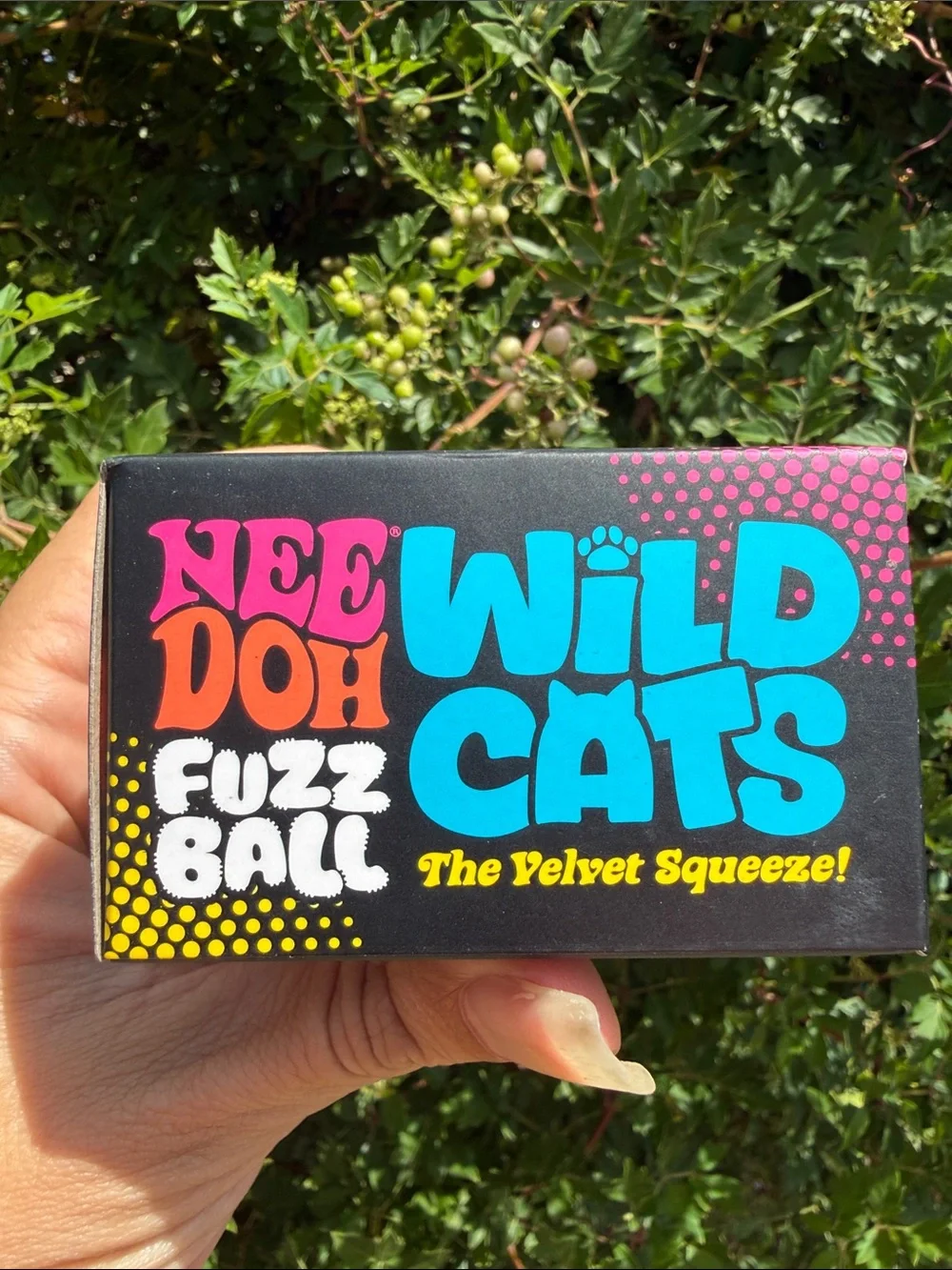 Wild Cats Fuzz Ball Plush Squeeze - Blue